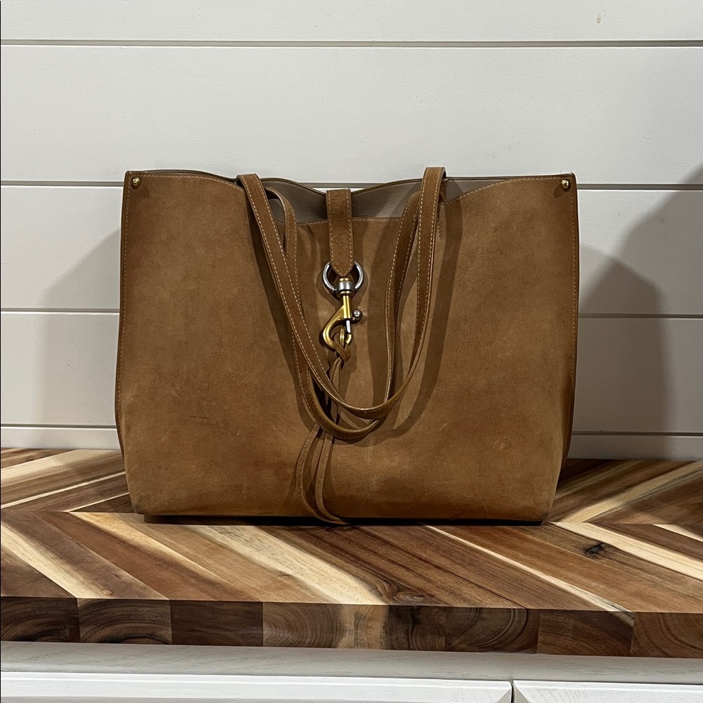 Rebecca Minkoff Megan Tan suede Leather Tote